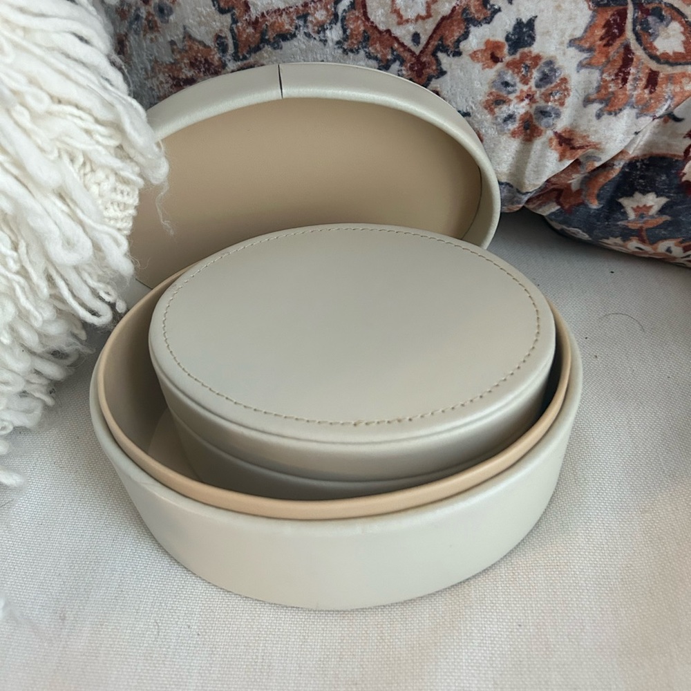COPY - Danier Genuine Leather Nesting Box Jewelry Holder Container Case